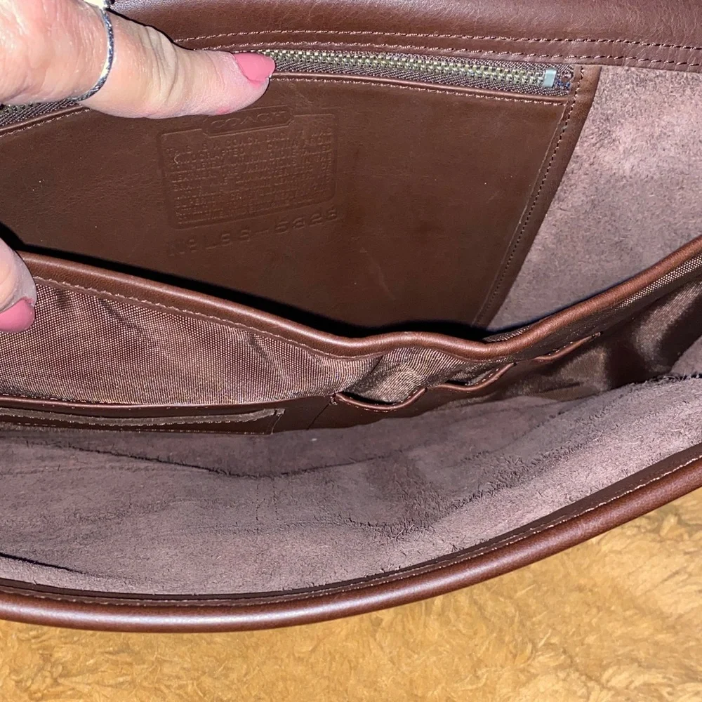Coach Dark Brown Leather Briefcase